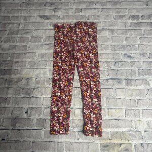 EUC Carters Kids Maroon Yellow Floral Pants Size 5T